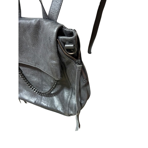 Aimee Kestenberg Black Pebbled Leather Chain Detail No BS Backpack Aimee Kestenberg Black Pebbled Leather Chain Detail No BS Backpack